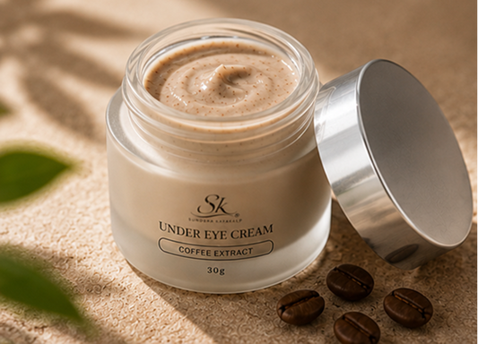 Sundara Kayakalp Coffee Extract Under Eye Cream close up