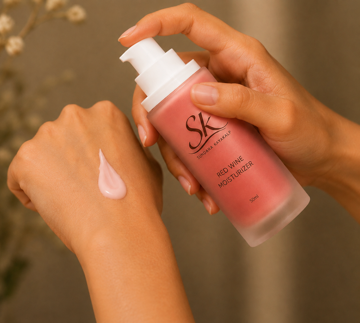 SK_Red_Wine_Moisturizer Application