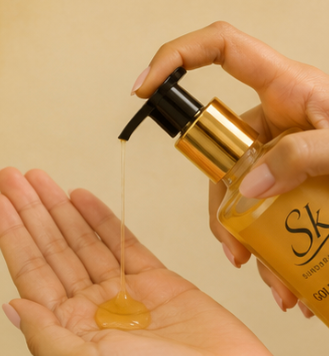 SK Sundara Kayakalp Golden_Shampoo_Texture
