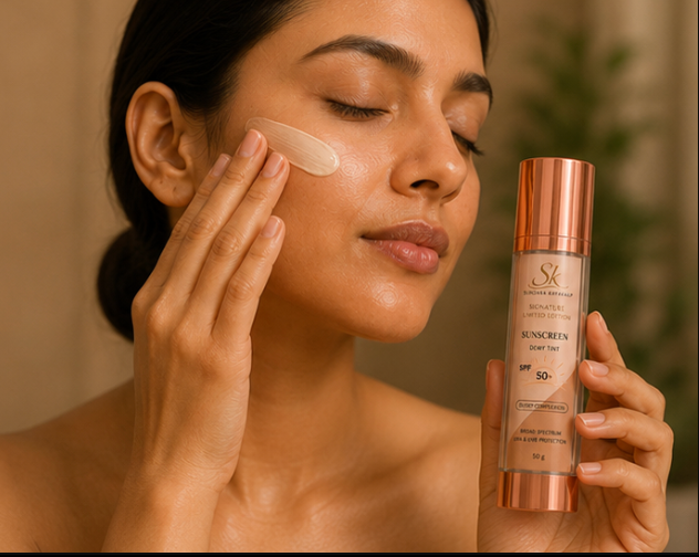 SK Sundara Kayakalp_Sunscreens application